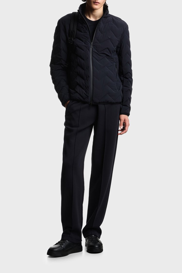 Emporio Armani Kapitoneli Su İtici Dik Yaka Erkek Mont EM004947 AF18499 UB118 Lacivert - Emporio Armani (1)