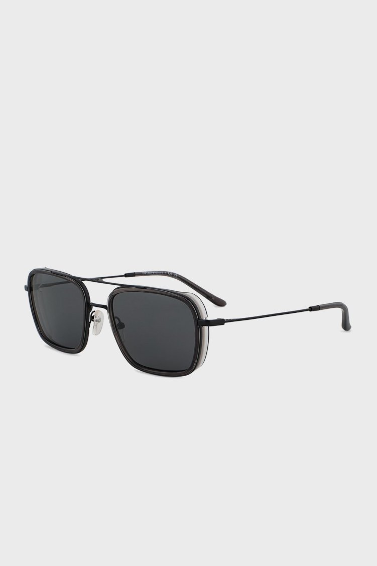 Emporio Armani Kare Güneş Erkek Gözlük 0EA2162 300187 54 Mat Siyah-Duman - Emporio Armani