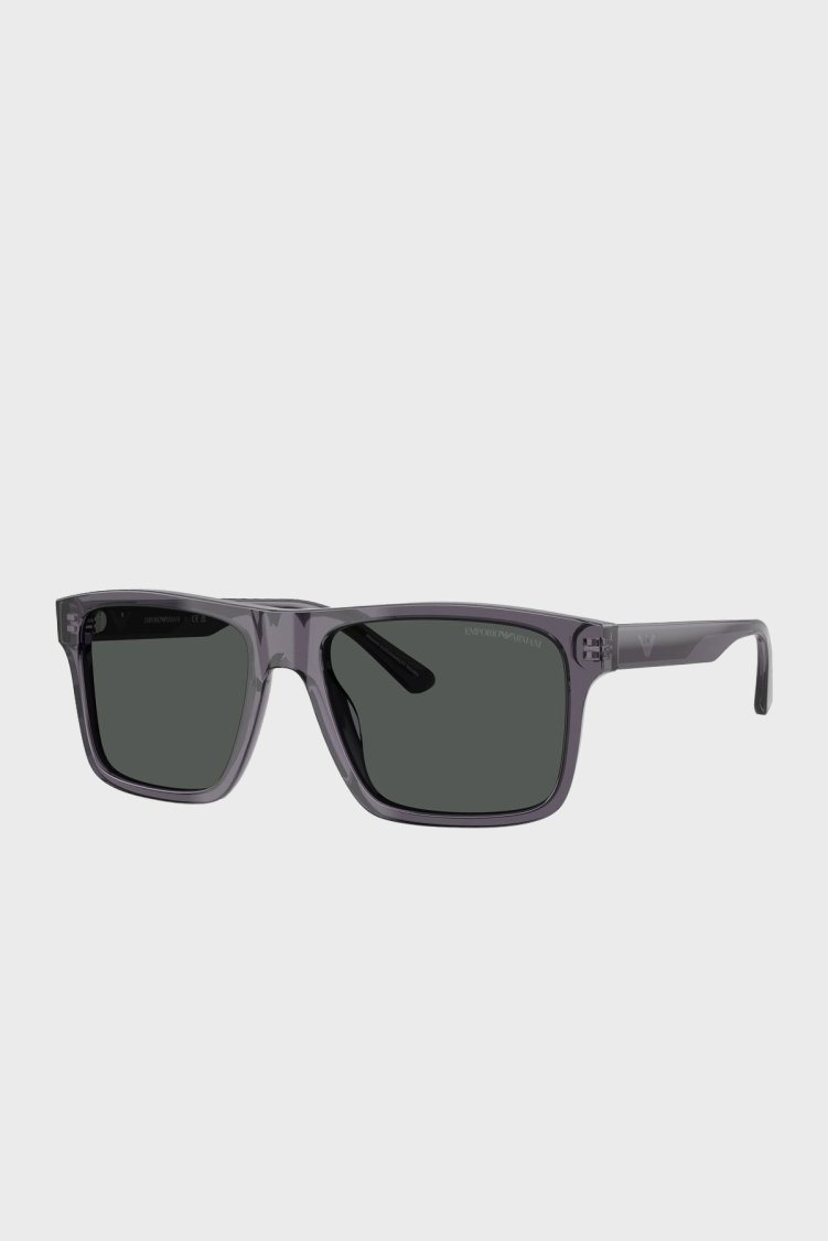 Emporio Armani Kare Güneş Erkek Gözlük 0EA4232 610687 57 Şeffaf Koyu Gri-Duman - Emporio Armani (1)