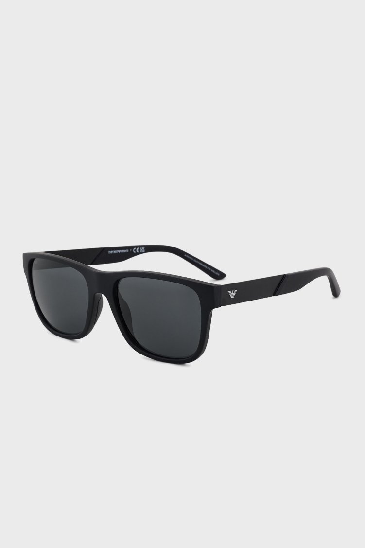Emporio Armani Kare Güneş Erkek Gözlük 0EA4243 5001T3 56 Mat Siyah-Koyu Gri - Emporio Armani