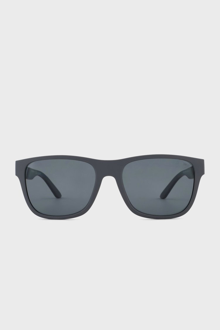 Emporio Armani Kare Güneş Erkek Gözlük 0EA4243 62451 56 Mat Gri-Gri Polarize - Emporio Armani
