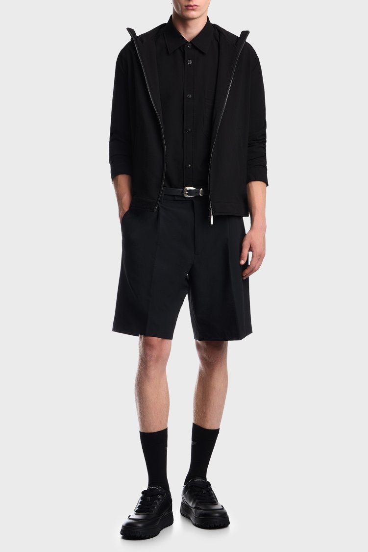 Emporio Armani Kaz Tüyü Dolgulu Kapüşonlu Erkek Ceket EM006752 AF28011 UC001 Siyah - Emporio Armani (1)