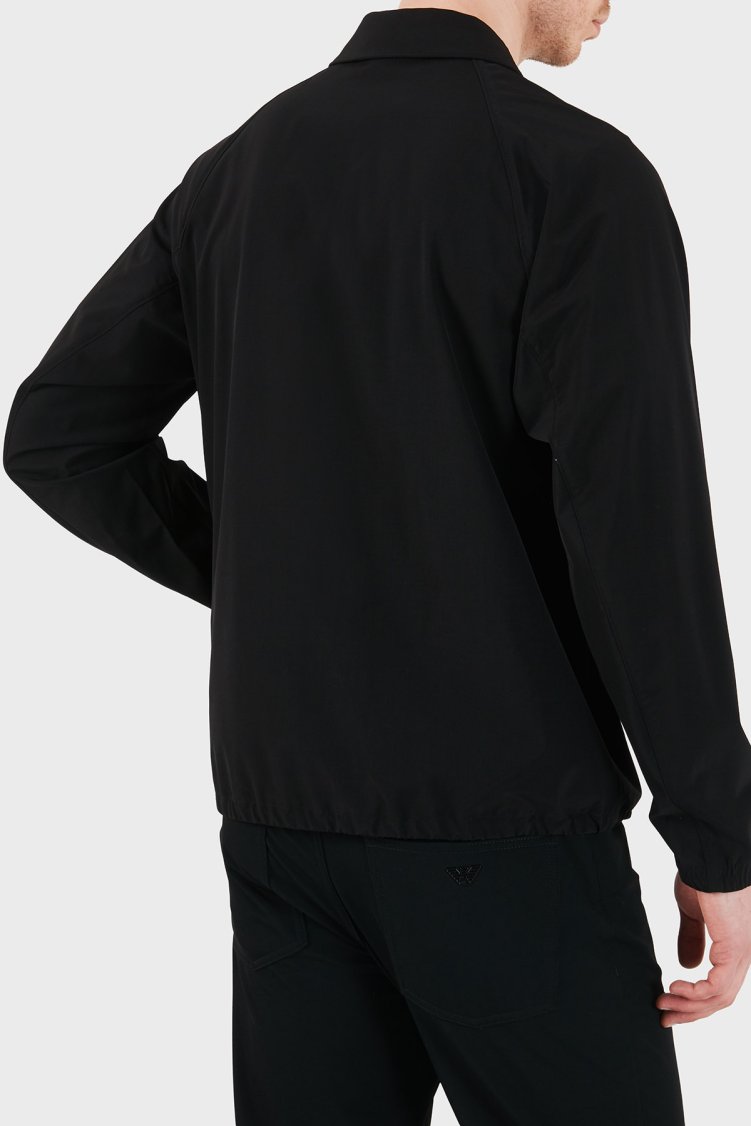 Emporio Armani Logo İşlemeli Regular Fit Klasik Yaka Erkek Mont EM004691 AF21368 UC001 SİYAH - Emporio Armani (1)