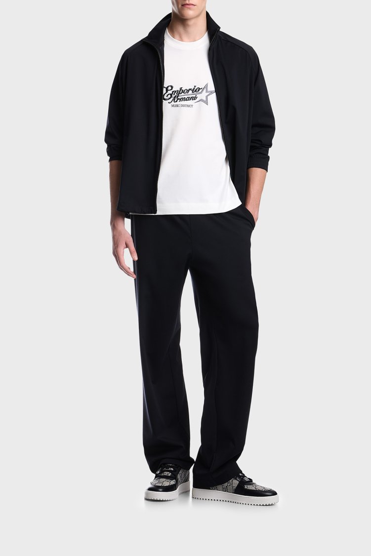 Emporio Armani Logolu % 100 Pamuk Regular Fit Bisiklet Yaka Erkek T Shirt EM006809 AF13715 U0003 Beyaz - Emporio Armani (1)