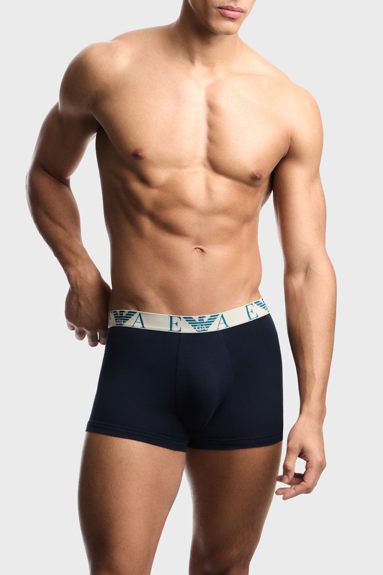 Emporio Armani Logolu 3 Pack Erkek Boxer EM000259 AF25018 MB139 Lacivert - Emporio Armani (1)