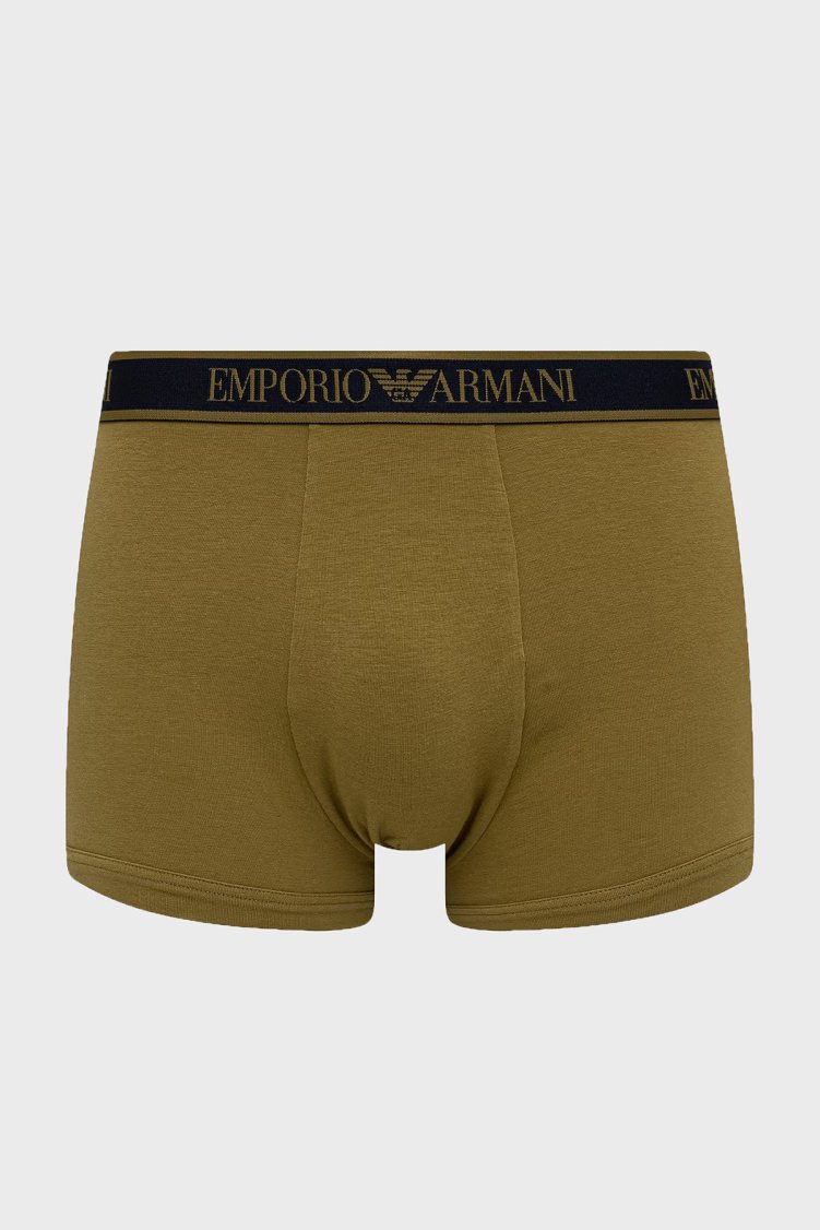 Emporio Armani Logolu 3 Pack Erkek Boxer EM000259 AF25019 MB242 Lacivert-yeşil-açık mavi - Emporio Armani (1)