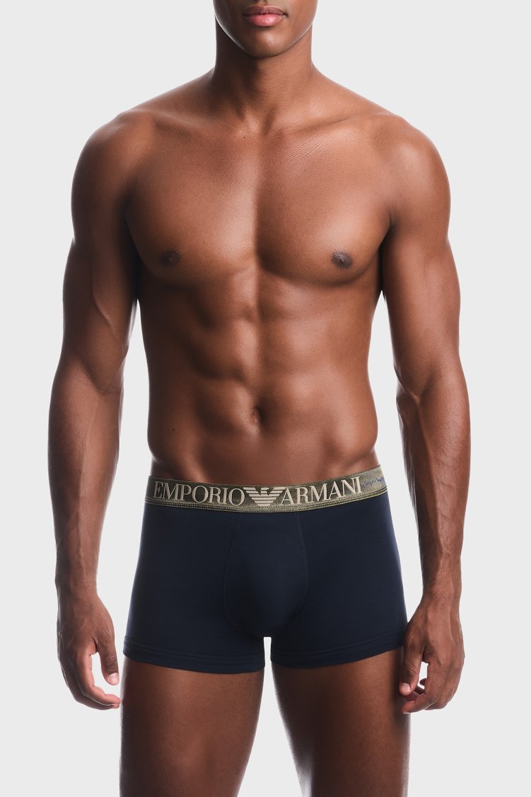 Emporio Armani Logolu 3 Pack Erkek Boxer EM000259 AF25020 MB752 Lacivert - Emporio Armani (1)