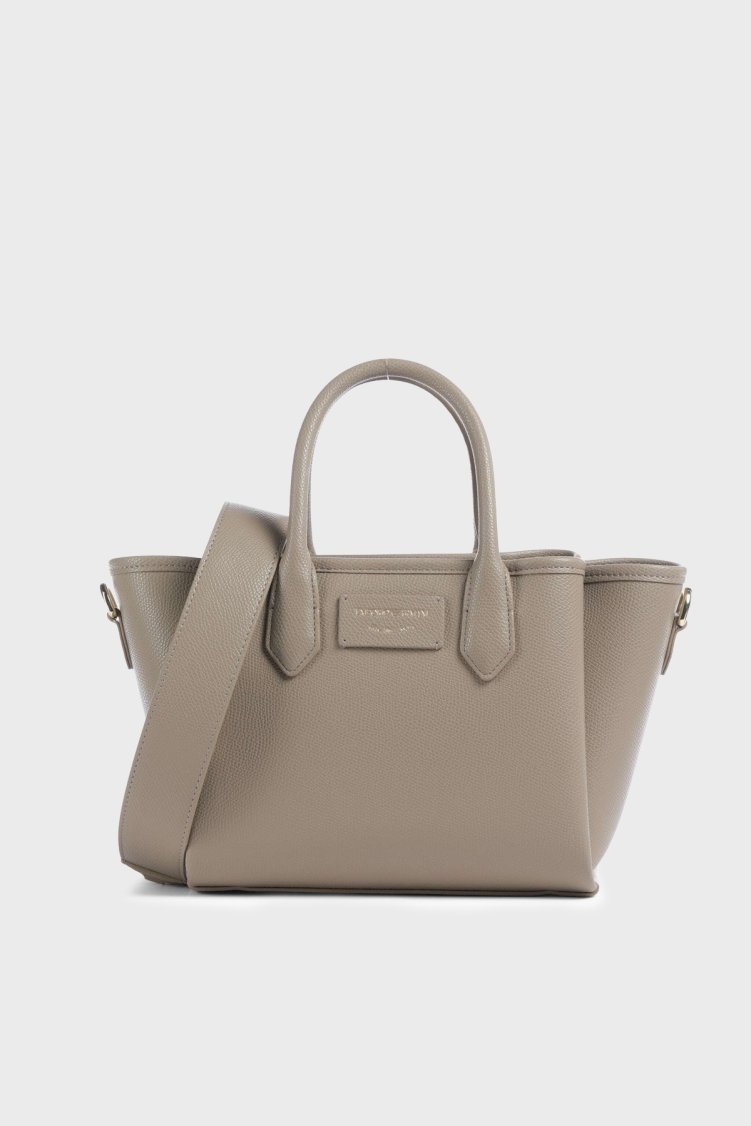 Emporio Armani Logolu Ayarlanabilir ve Çıkarılabilir Askılı Kadın Çanta EW002328 AF17799 M1345 TOPRAK - Emporio Armani