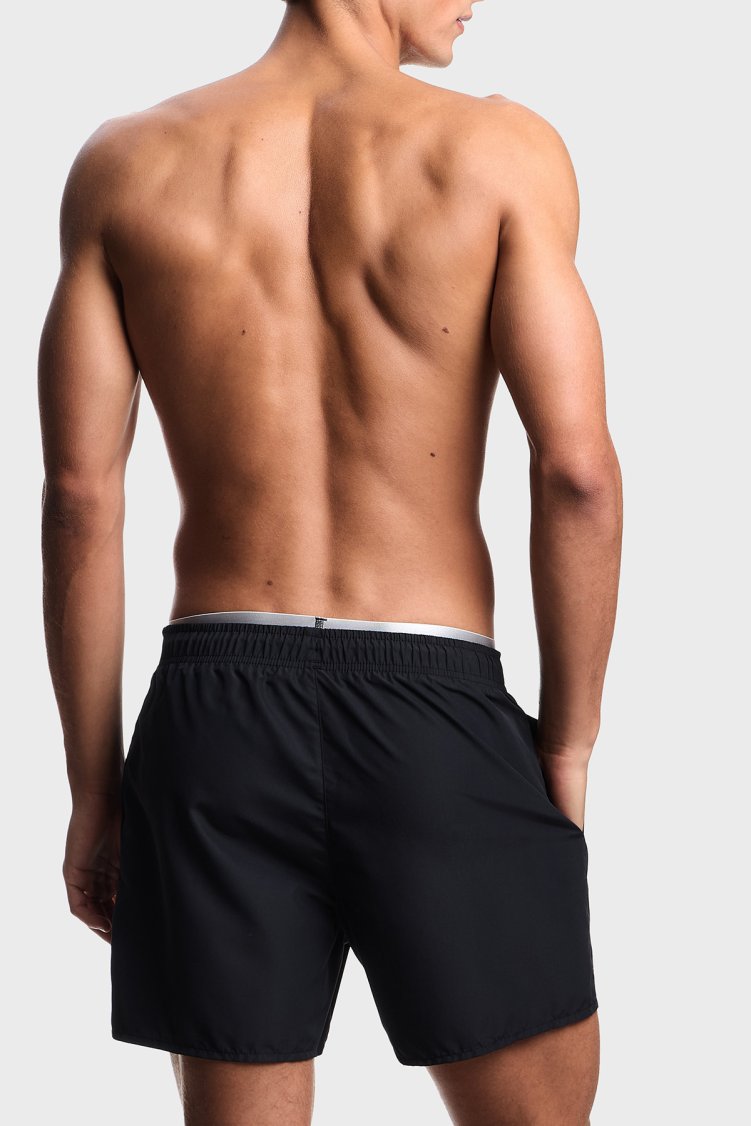 Emporio Armani Logolu Bağlamalı Mayo Short Erkek Deniz Şortu EM000686 AF20432 UC001 SİYAH - Emporio Armani (1)