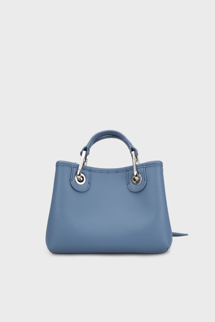 Emporio Armani Logolu Çıkarılabilir Askılı Kadın Çanta EW000382 AF12036 M8128 MAVİ - Emporio Armani (1)