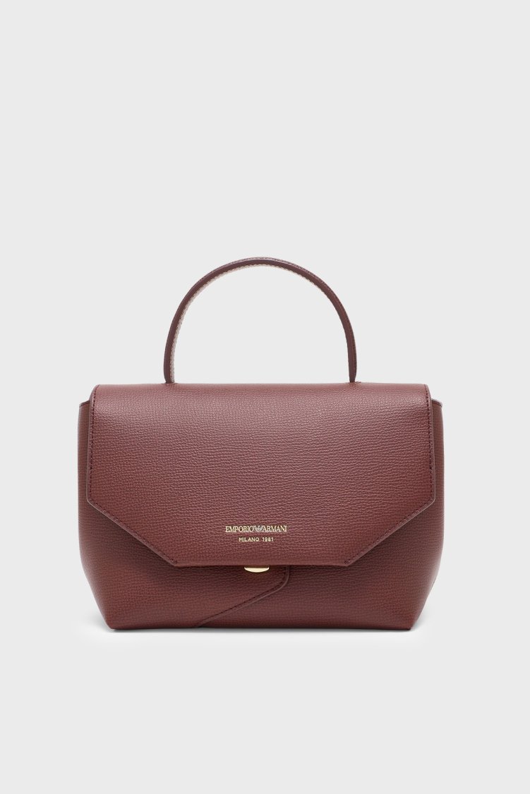 Emporio Armani Logolu Çıkarılabilir Askılı Kadın Çanta EW005672 AF29459 U6017 Bordo - Emporio Armani