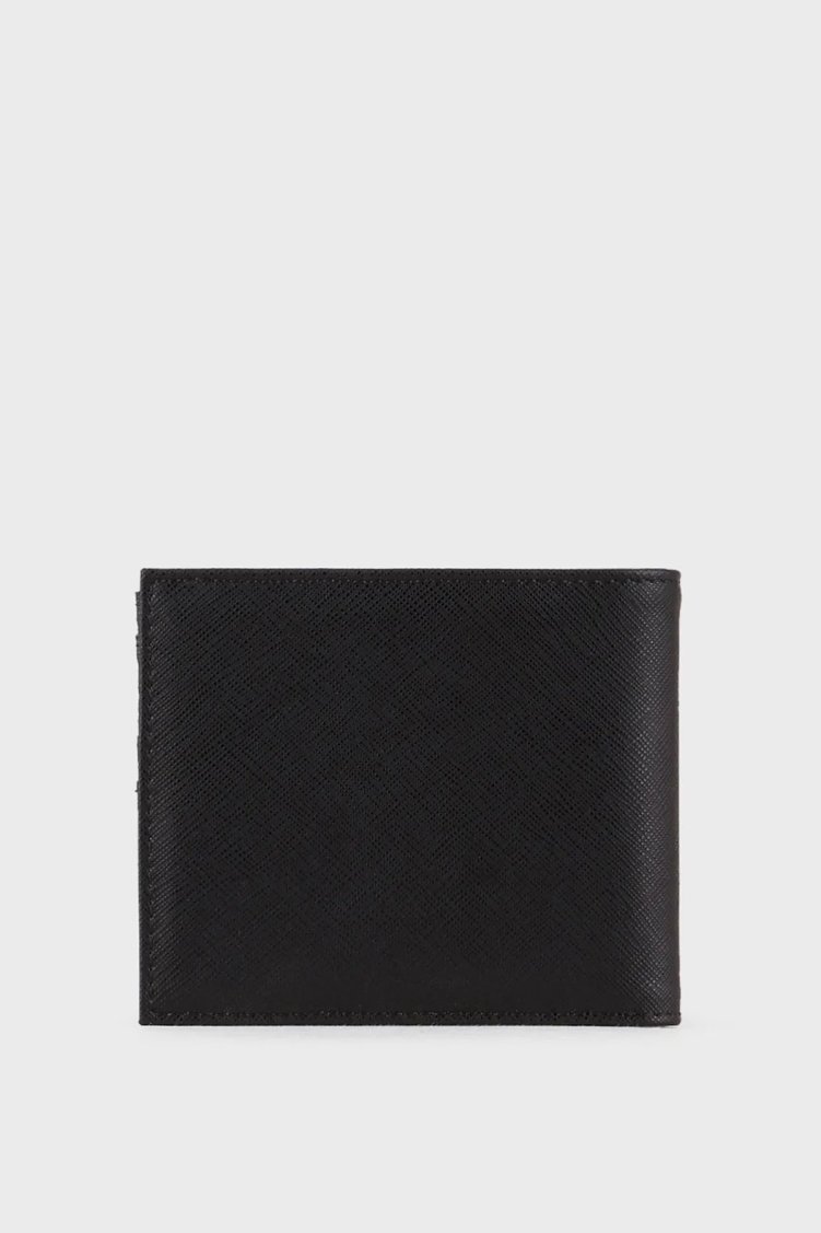 Emporio Armani Logolu Deri Erkek Cüzdan Y4R168 Y138E 81072 SİYAH - Emporio Armani (1)