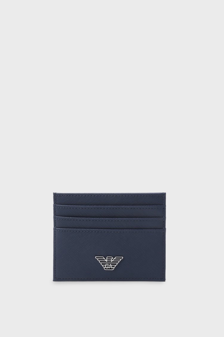 Emporio Armani Logolu Erkek Kartlık EM000984 AF13666 UB107 LACİVERT - Emporio Armani