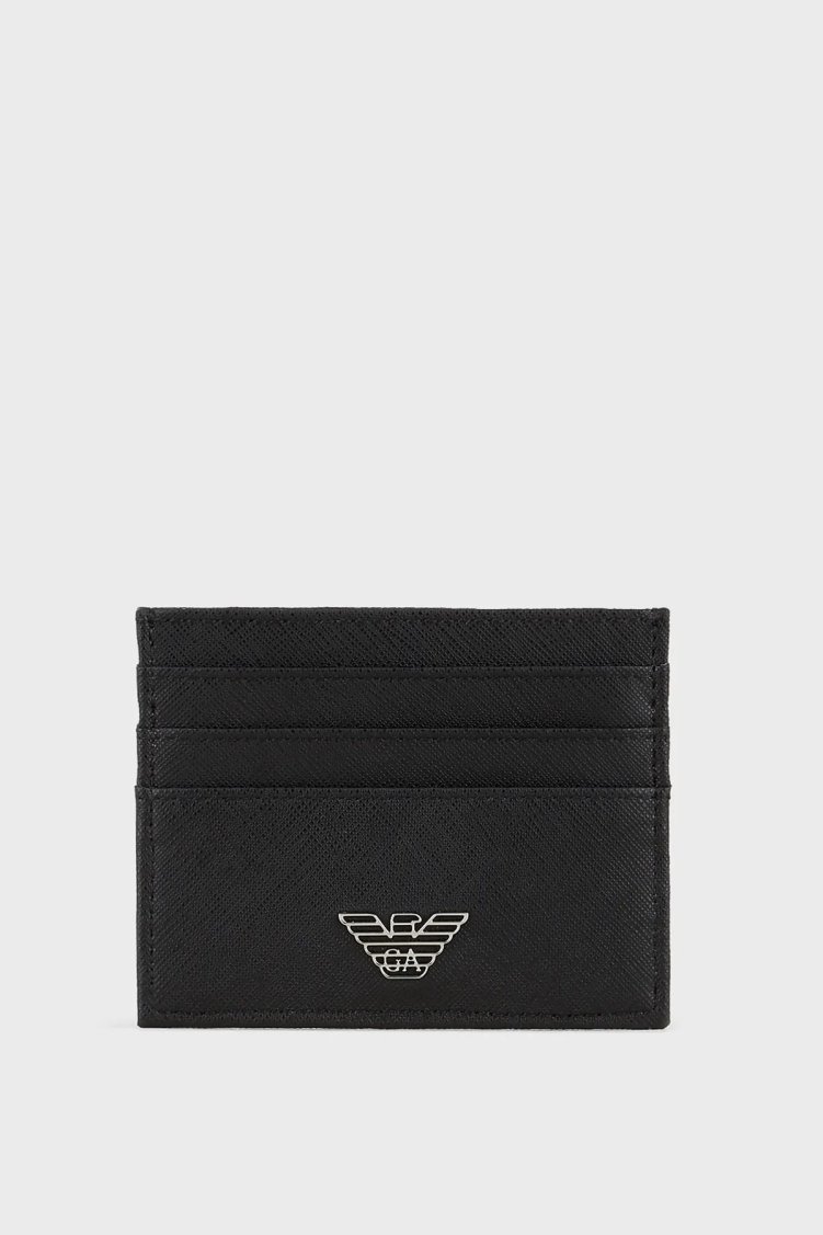 Emporio Armani Logolu Erkek Kartlık Y4R173 Y138E 81072 SİYAH - Emporio Armani