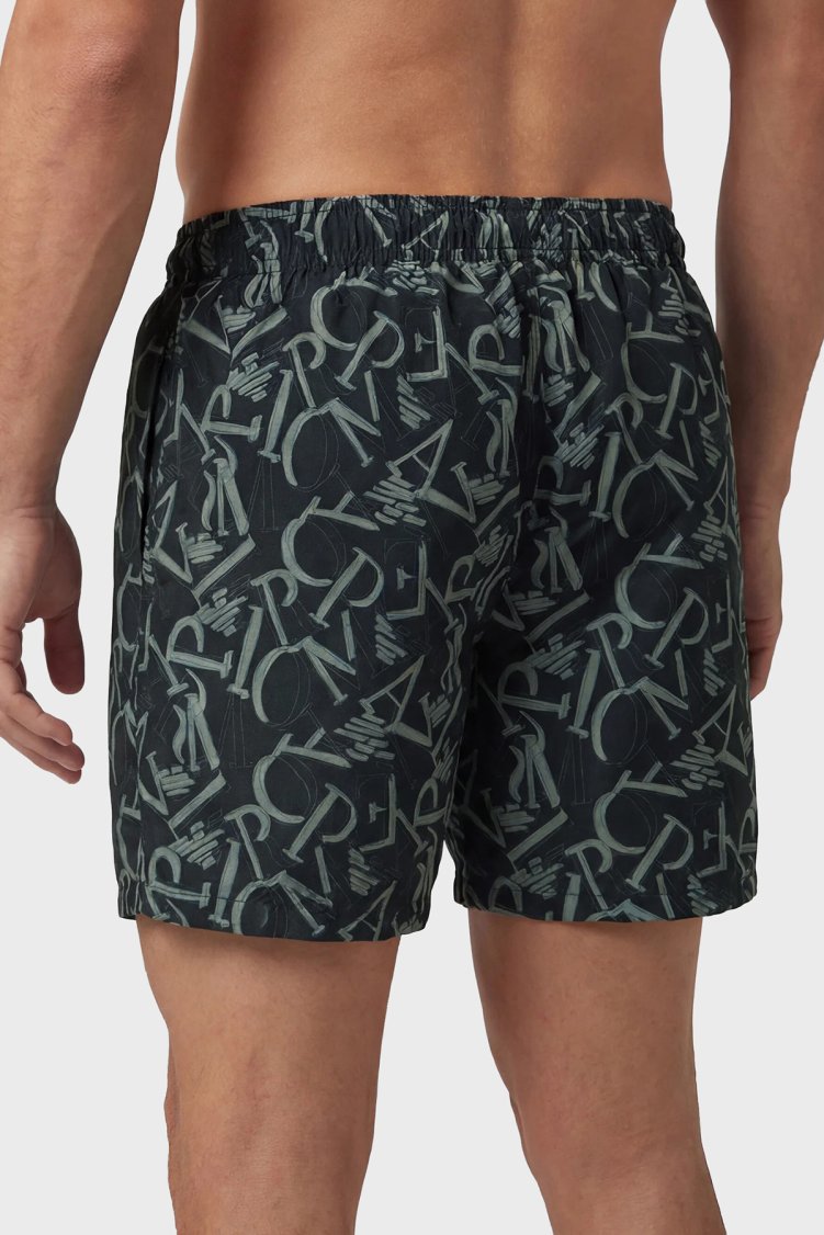 Emporio Armani Logolu Erkek Mayo Short EM000583 AF2044 0FC099 SİYAH - Emporio Armani (1)