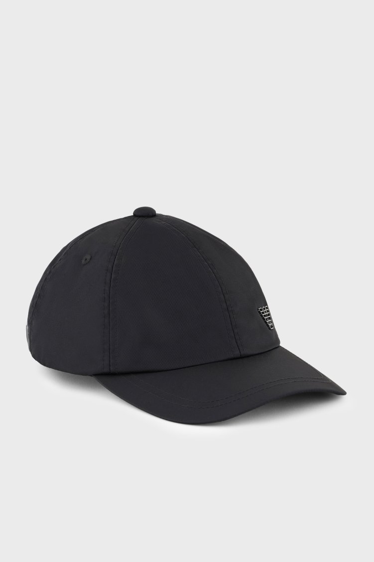 Emporio Armani Logolu Erkek Şapka EM001962 AF13454 UC001 SİYAH - Emporio Armani