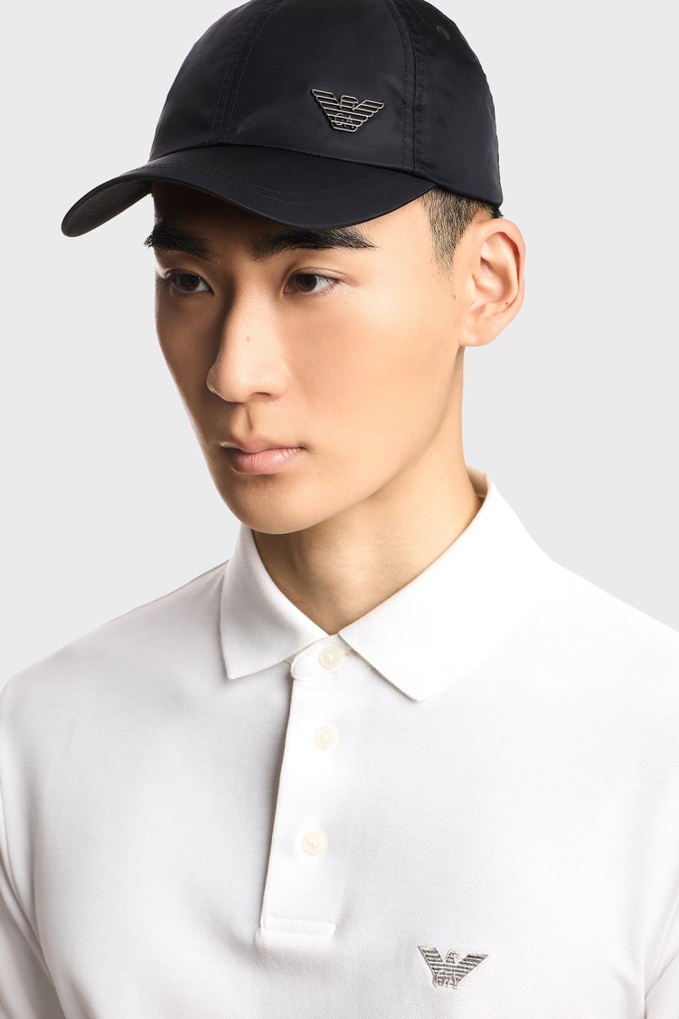 Emporio Armani Logolu Erkek Şapka EM001962 AF13454 UC001 SİYAH - Emporio Armani (1)