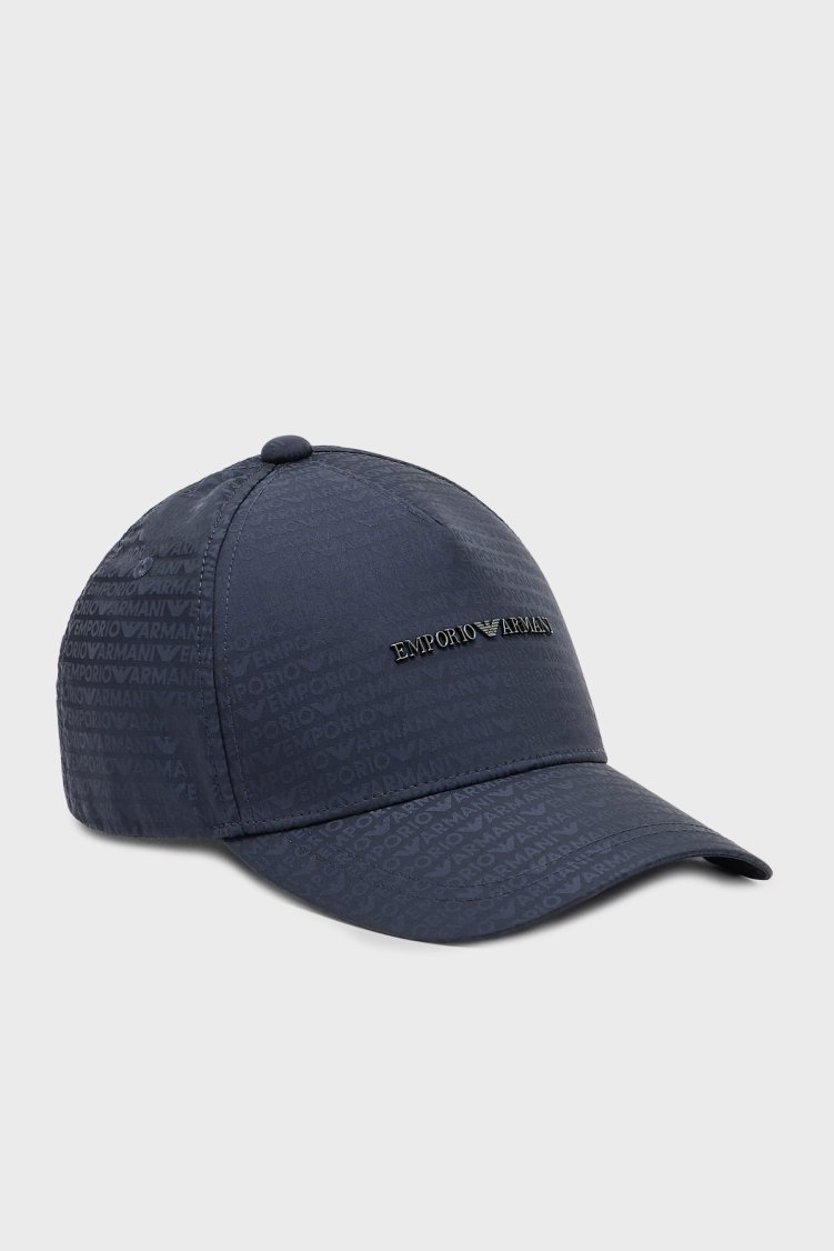 Emporio Armani Logolu Erkek Şapka EM003741 AF15384 UB118 LACİVERT - Emporio Armani