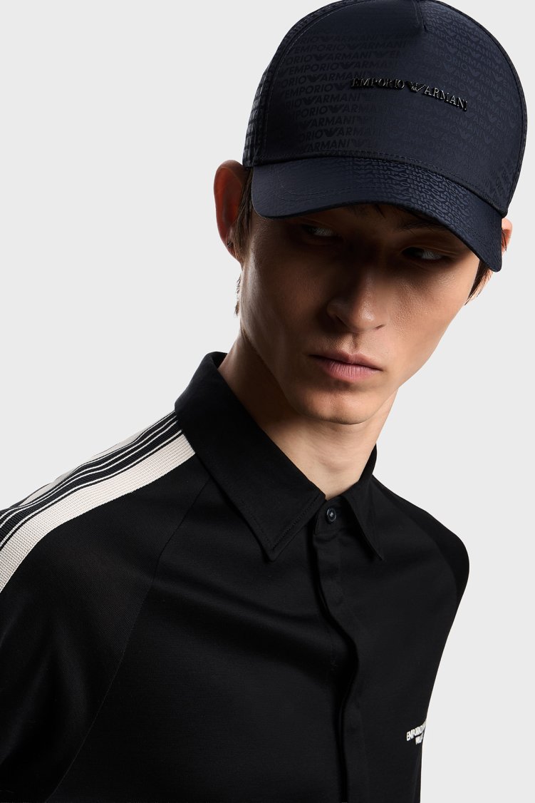 Emporio Armani Logolu Erkek Şapka EM003741 AF15384 UB118 LACİVERT - Emporio Armani (1)