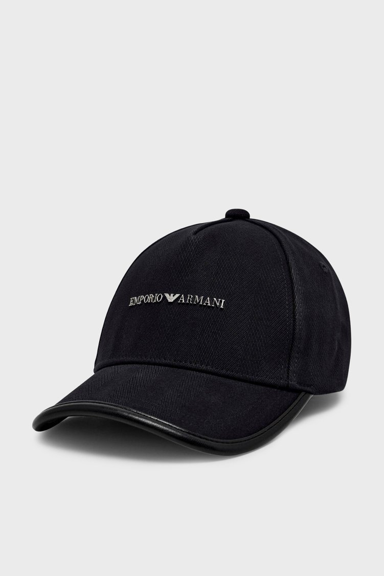 Emporio Armani Logolu Erkek Şapka EM004852 AF25294 UB118 LACİVERT - Emporio Armani