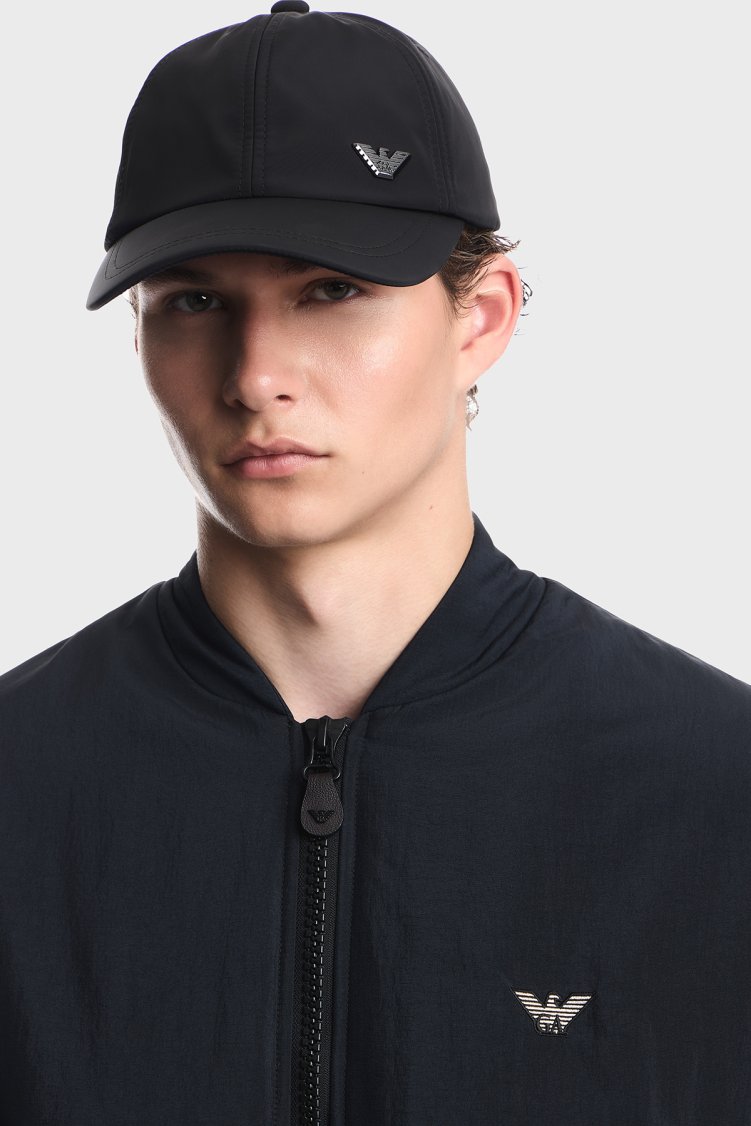 Emporio Armani Logolu Erkek Şapka EM007266 AF29659 UC001 Siyah - Emporio Armani (1)