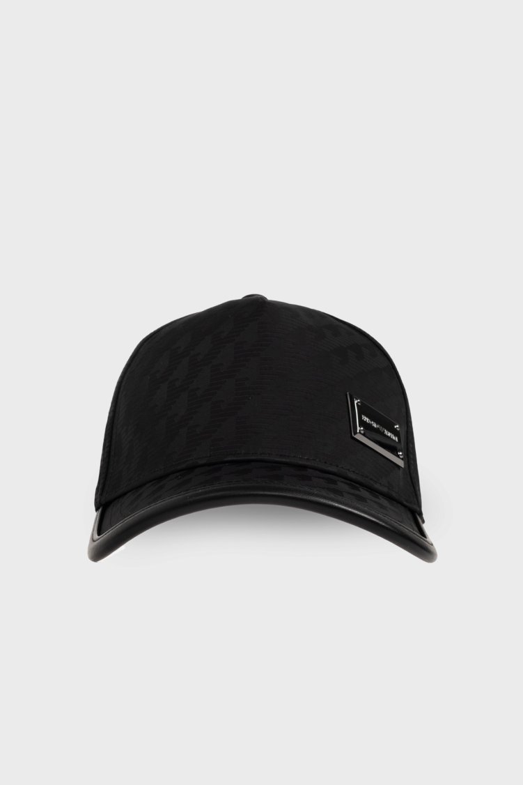 Emporio Armani Logolu Erkek Şapka EM007267 AF28007 UC001 Siyah - Emporio Armani