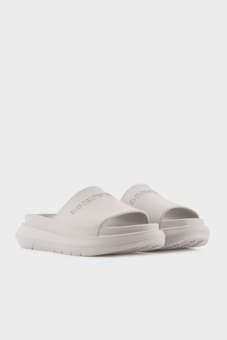 Emporio Armani Logolu Erkek Terlik X4P134 XD405 01791 BEJ - Emporio Armani (1)