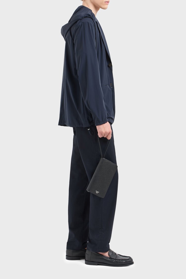 Emporio Armani Logolu Fermuarlı Erkek Cüzdan EM000987 AF13805 UC001 SİYAH - Emporio Armani (1)