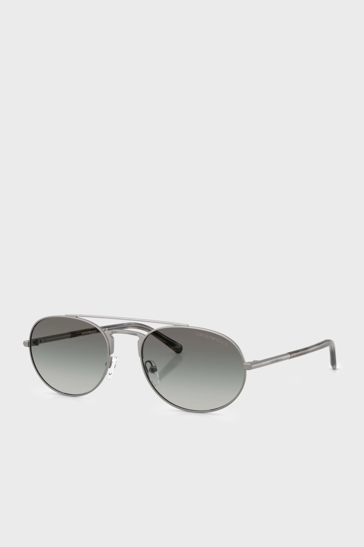 Emporio Armani Logolu Güneş Erkek Gözlük 0EA2171 300311 57 Gri - Emporio Armani