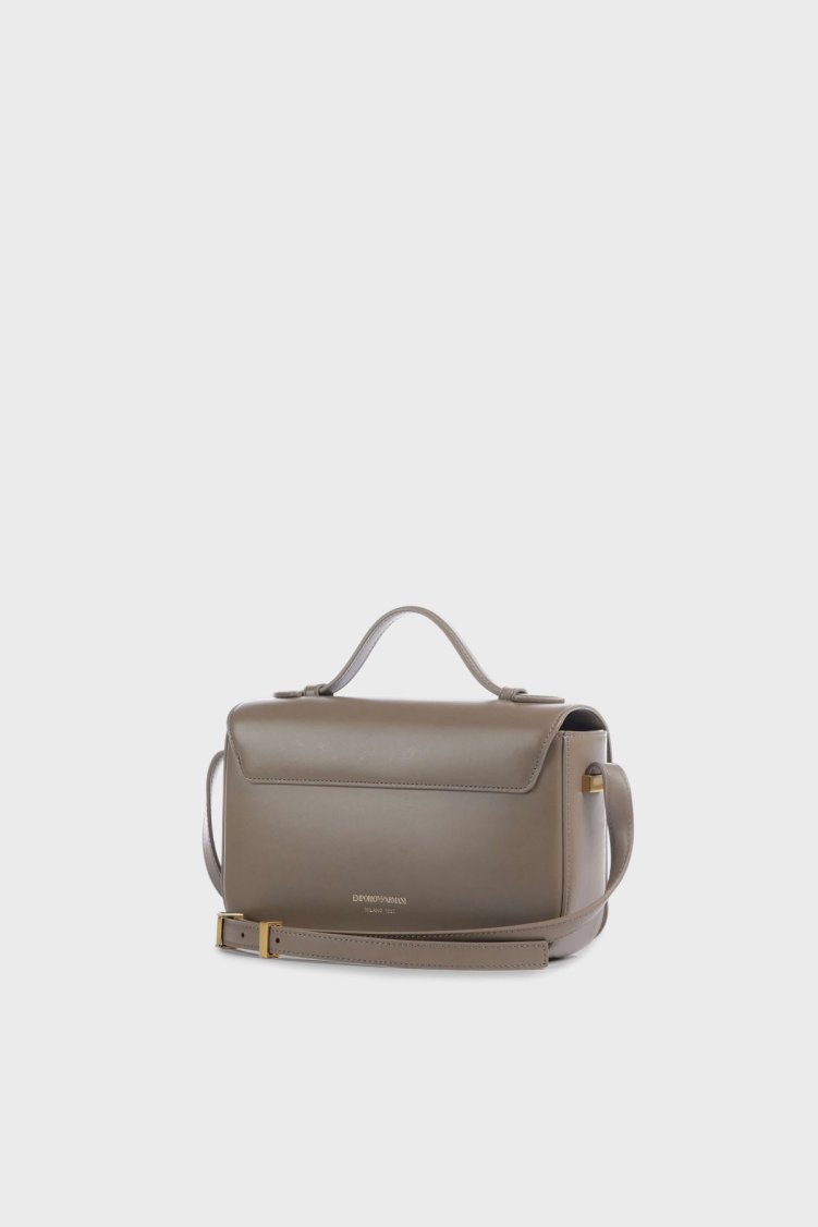 Emporio Armani Logolu Hakiki Deri Ayarlanabilir Askılı Kadın Çanta EW001484 AF14786 U6192 BEJ - Emporio Armani (1)