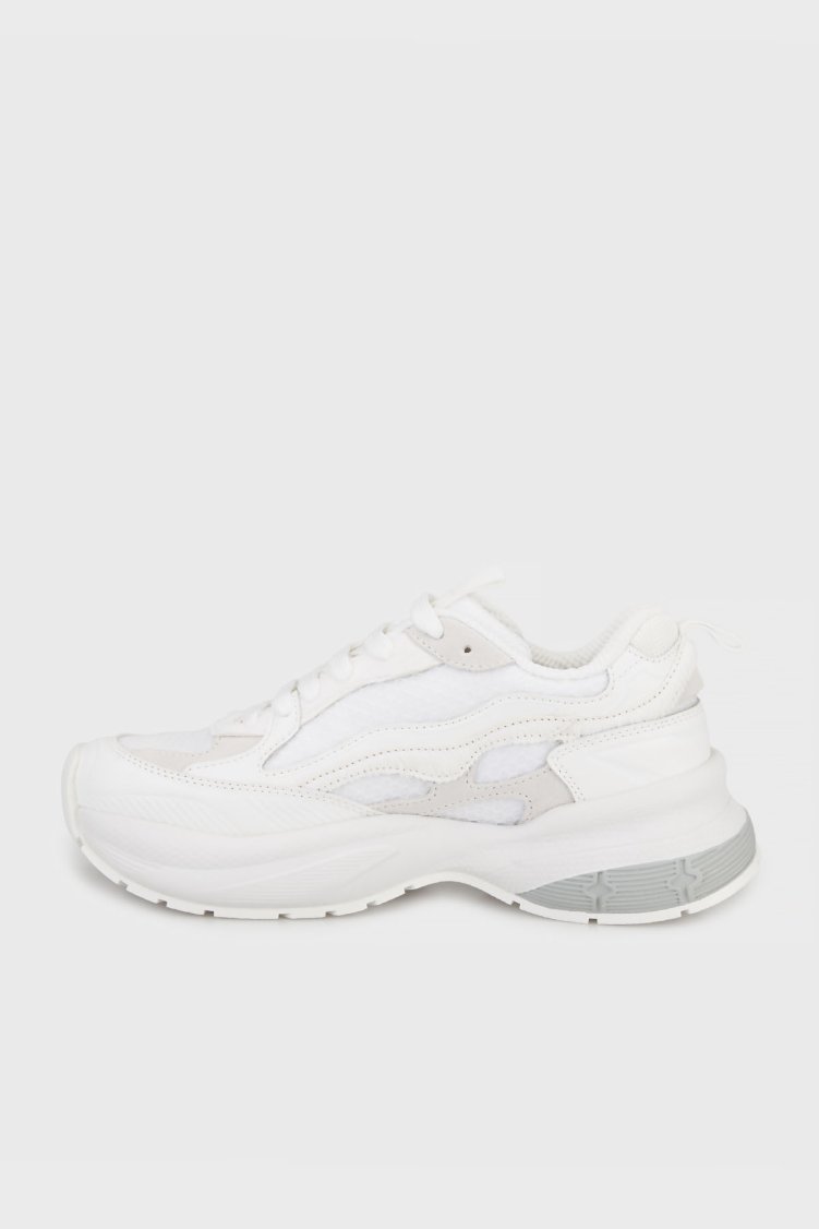 Emporio Armani Logolu Kalın Taban Sneaker Kadın Ayakkabı EW003056 AF23366 U0006 BEYAZ - Emporio Armani (1)