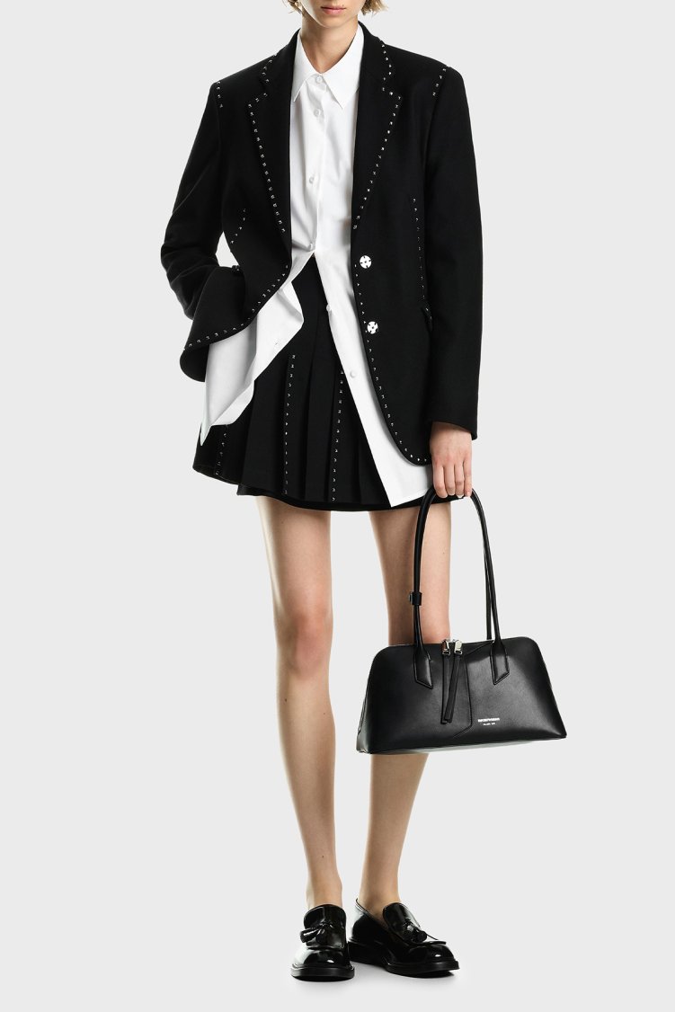 Emporio Armani Logolu Omuz Askılı Kadın Çanta EW005676 AF29741 UC001 Siyah - Emporio Armani (1)