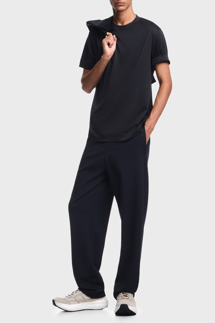 Emporio Armani Logolu Regular Fit Bisiklet Yaka Erkek T Shirt EM006318 AF10017 UB118 Lacivert - Emporio Armani (1)