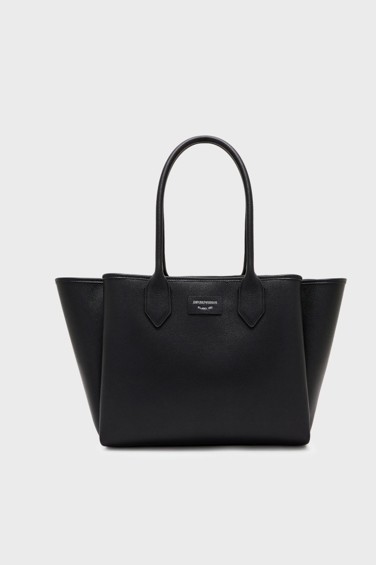 Emporio Armani Logolu Sabit Askılı Kadın Çanta EW002330 AF17799 MC149 SİYAH - Emporio Armani