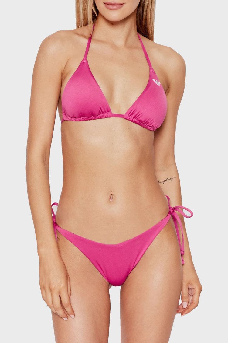 Emporio Armani Logolu Üçgen Bayan Bikini Üstü S 262421 2R300 05873 PEMBE - Emporio Armani (1)