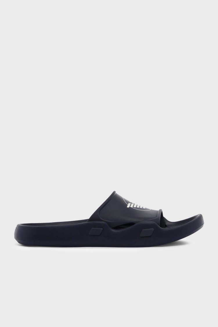 Emporio Armani Logolu Unisex Terlik EX000044 AF22191 UB102 LACİVERT - Emporio Armani