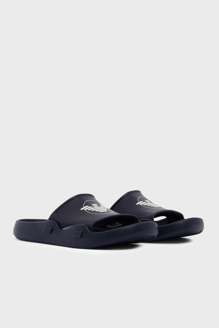 Emporio Armani Logolu Unisex Terlik EX000044 AF22191 UB102 LACİVERT - Emporio Armani (1)
