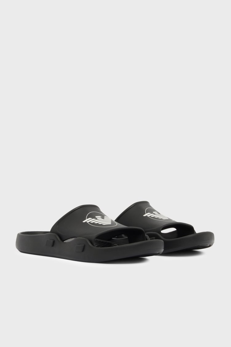 Emporio Armani Logolu Unisex Terlik EX000044 AF22191 UC001 SİYAH - Emporio Armani (1)