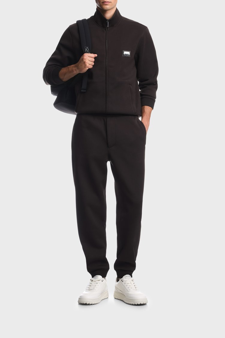 Emporio Armani Modal Kumaş Dik Yaka Fermuarlı Erkek Sweat EM006821 AF17545 U6030 Koyu kahve - Emporio Armani (1)