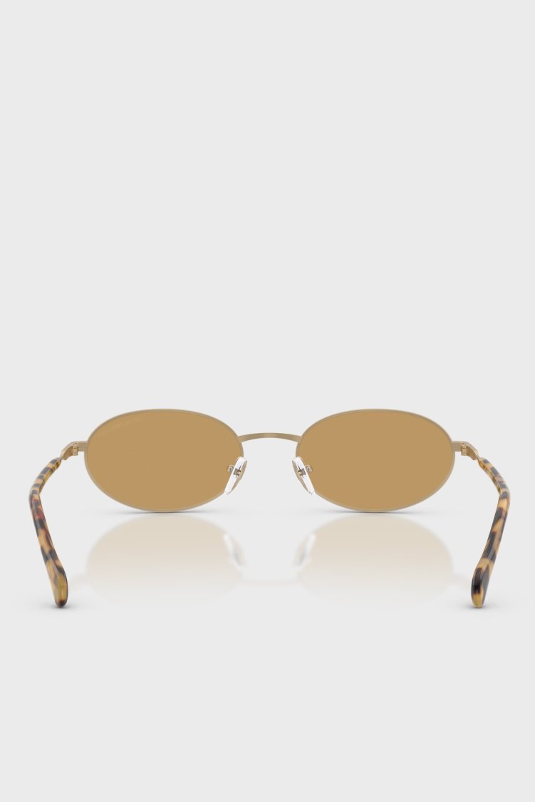 Emporio Armani Oval Güneş Erkek Gözlük 0EA2175 300273 54 Altın - Emporio Armani (1)