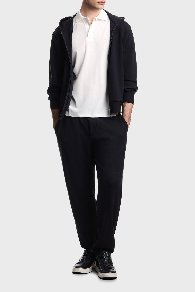 Emporio Armani Pamuk Karışımlı Regular Fit Düğmeli Erkek Polo EM005492 AF24839 U0003 BEYAZ - Emporio Armani (1)