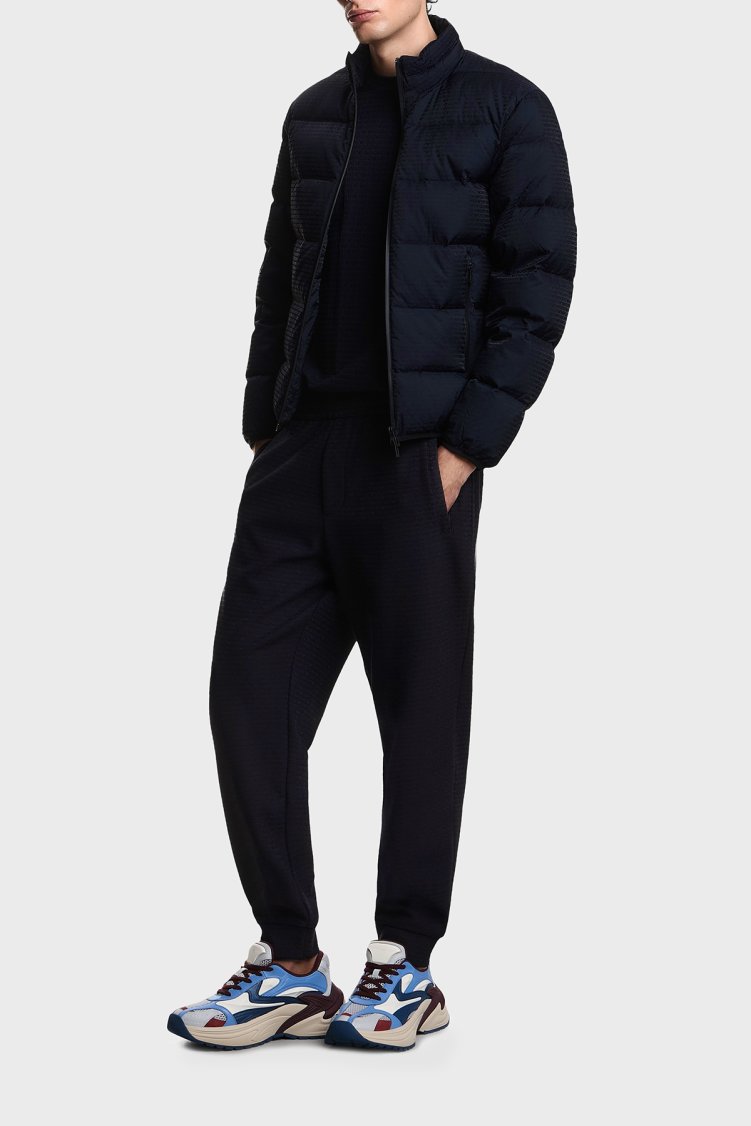 Emporio Armani Pamuk Karışımlı Regular Fit Logolu Normal Bel Erkek Pantolon EM004535 AF13700 FB413 LACİVERT - Emporio Armani (1)