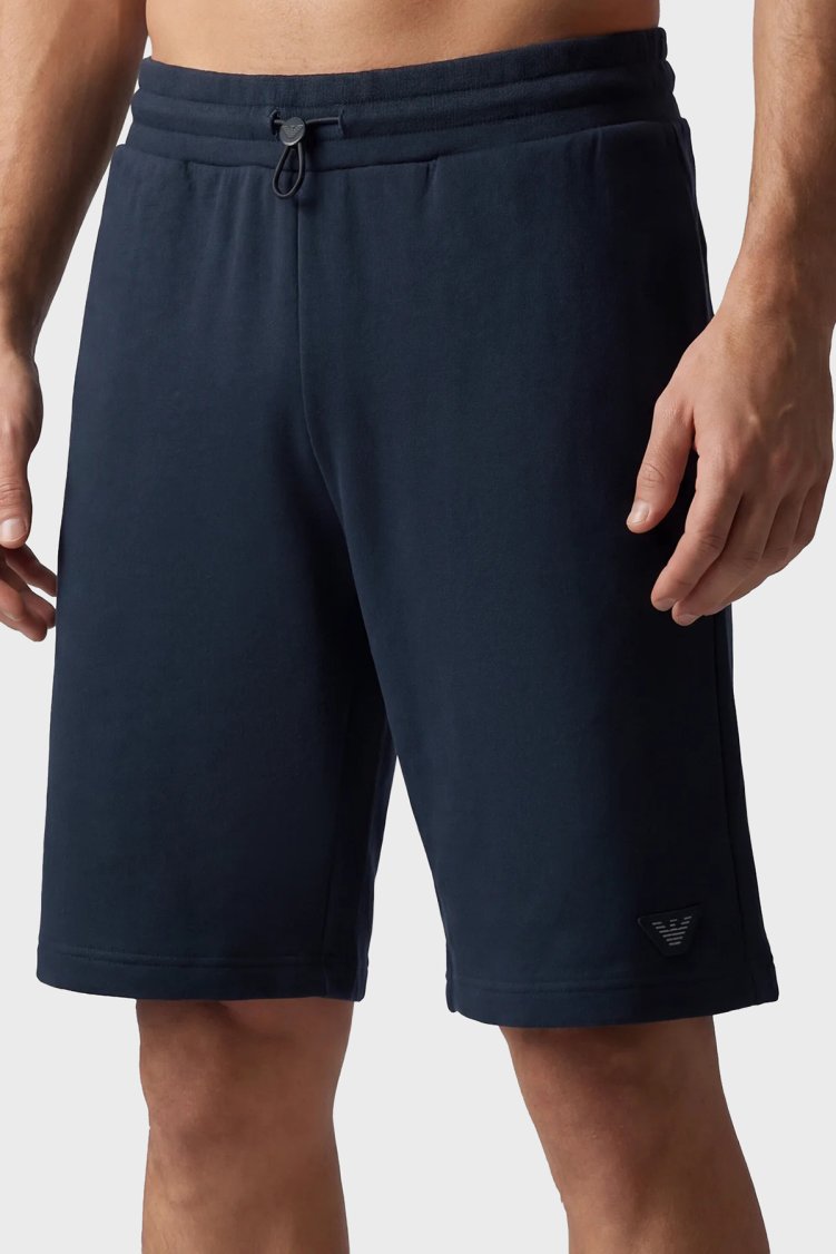 Emporio Armani Pamuk ve Modal Karışımlı Normal Bel Erkek Short EM000495 AF19060 UB102 LACİVERT - Emporio Armani