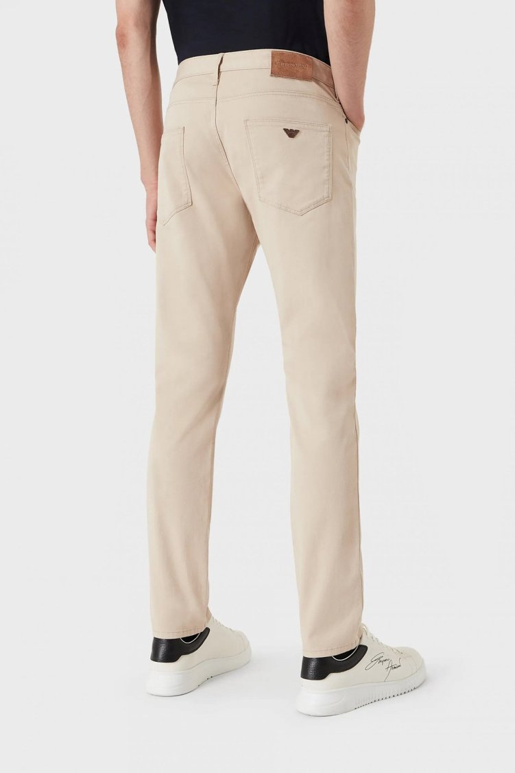 Emporio Armani Pamuklu Cepli Slim Fit Jeans Erkek Kot Pantolon 8N1J06 1GN0Z 0142 AÇIK BEJ - Emporio Armani (1)
