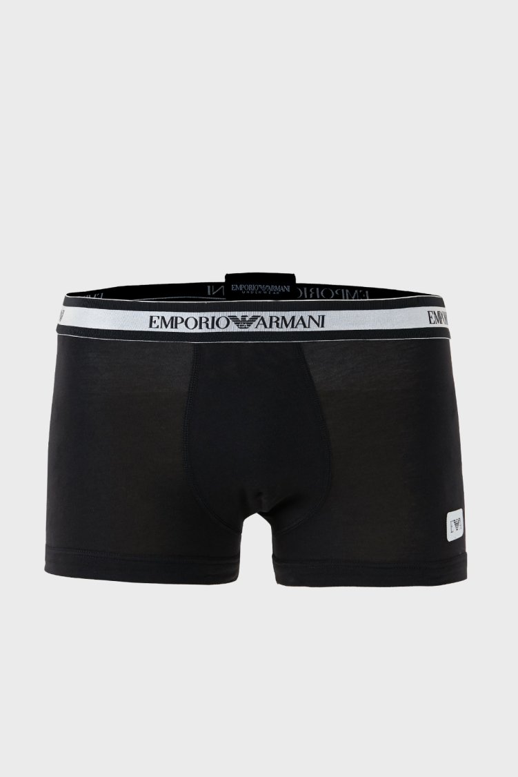 Emporio Armani Pamuklu Esnek Erkek Boxer 111389 3F512 00020 SİYAH - Emporio Armani