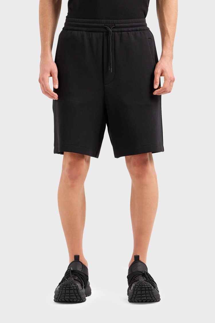 Emporio Armani Pamuklu Regular Fit Cepli Erkek Short 3D1P69 1JHSZ 0999 Siyah - Emporio Armani
