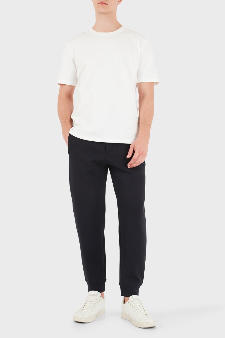 Emporio Armani Pamuklu Regular Fit Lastikli Paça Jogger Erkek Pantolon EM004539 AF10013 UB118 Lacivert - Emporio Armani (1)