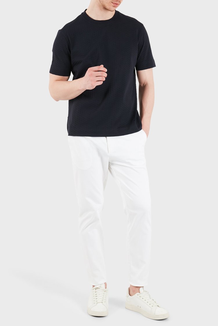 Emporio Armani Pamuklu Regular Fit Logolu Bisiklet Yaka Erkek T Shirt EM001289 AF10762 FB405 SİYAH - Emporio Armani (1)
