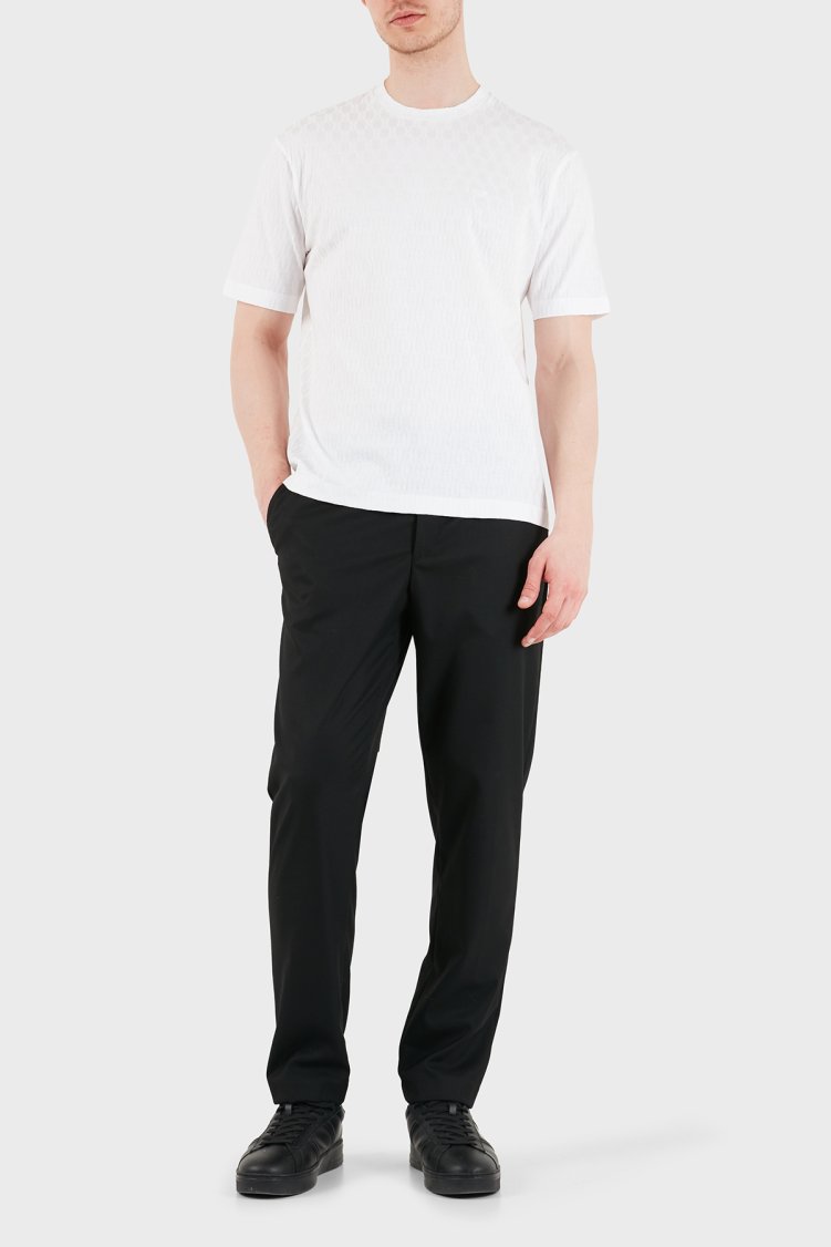 Emporio Armani Pamuklu Regular Fit Logolu Bisiklet Yaka Erkek T Shirt EM005699 AF25298 U0002 BEYAZ - Emporio Armani (1)