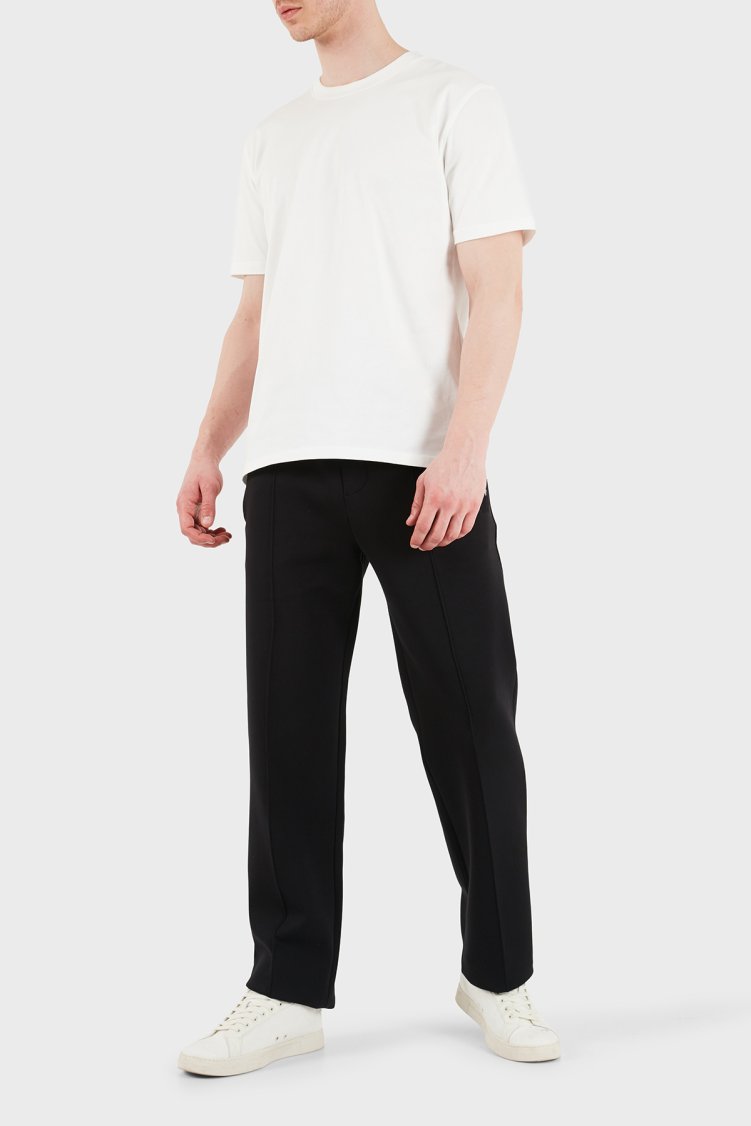 Emporio Armani Pamuklu Regular Fit Normal Bel Düz Paça Erkek Pantolon EM004543 AF10013 UC001 SİYAH - Emporio Armani (1)